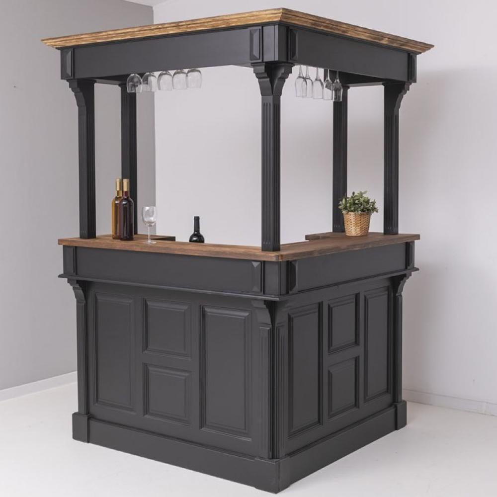 cierny vintage masivny barovy pult klasicky jedinecne vyroba rustikalny mediteransky tmavy barovy stol restauracia bistro pub barovy nabytok kvalitne.jpg